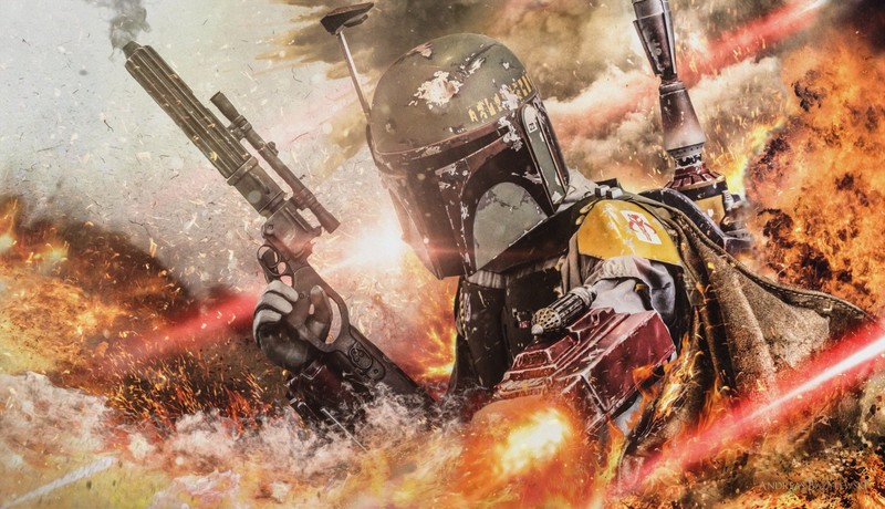 Boba Fett, Star Wars, artwork, science fiction, Mandalorians