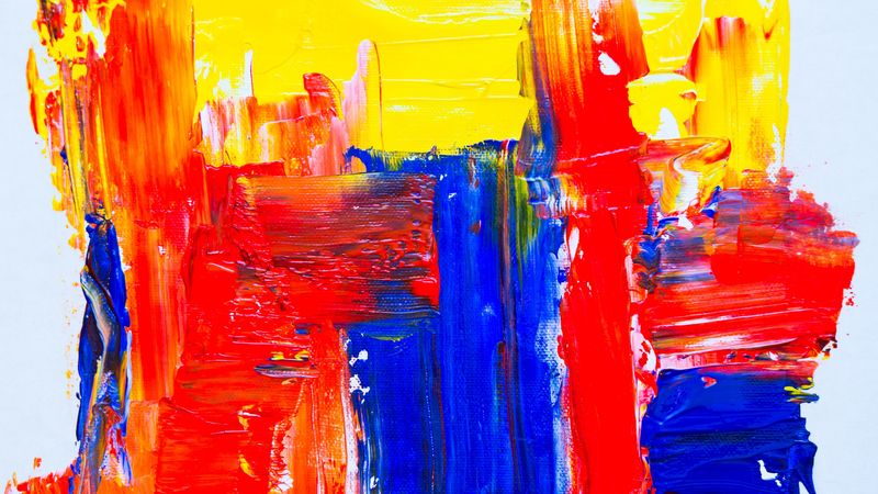 paint, strokes, colorful, canvas, abstraction, modern art, 4k