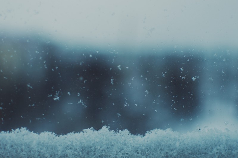 nature, snow, cold, snowflakes, window, winter
