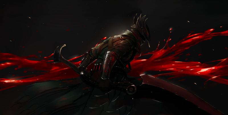knight, blood, sword, Bloodborne