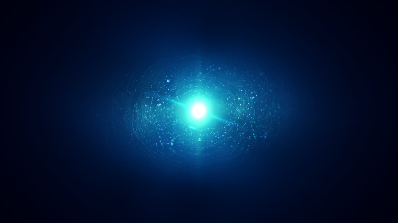 abstract, glowing, blue background