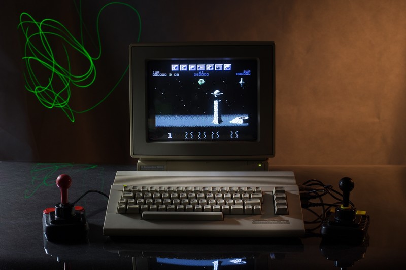 retro games, computer, joystick, Commodore 64