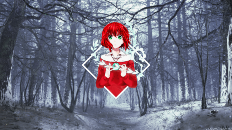 anime, anime girls, picture-in-picture, Hatori Chise, Mahoutsukai no Yome
