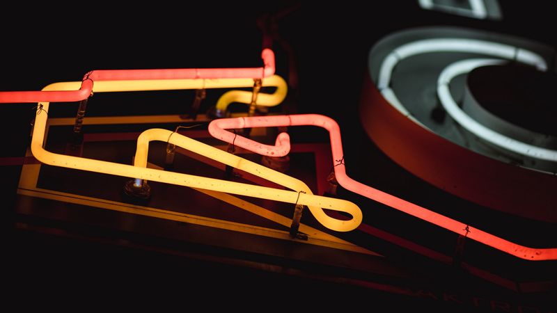 neon, light, colorful, signboard, lamps, electric, 4k
