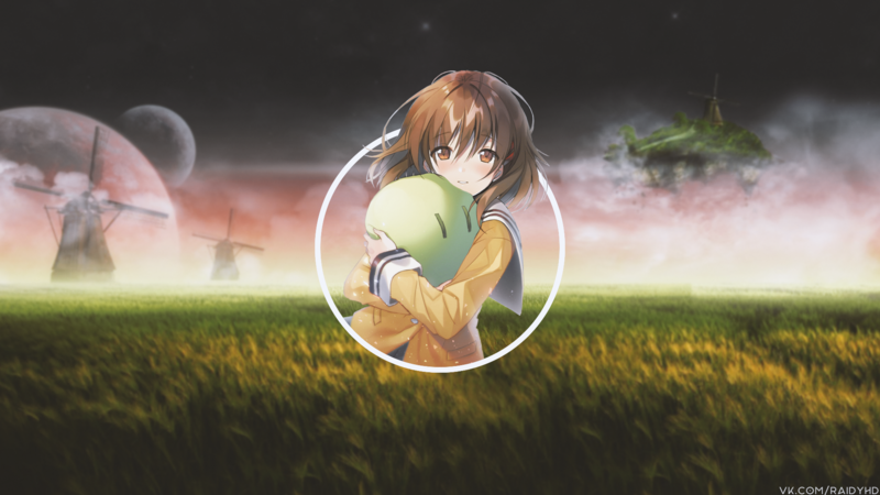 anime, anime girls, Clannad, picture-in-picture
