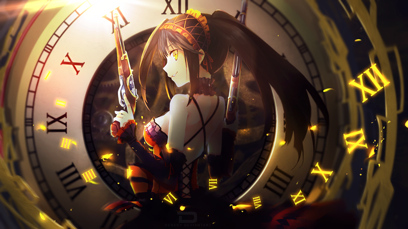 Date A Live, clocks, Tokisaki Kurumi