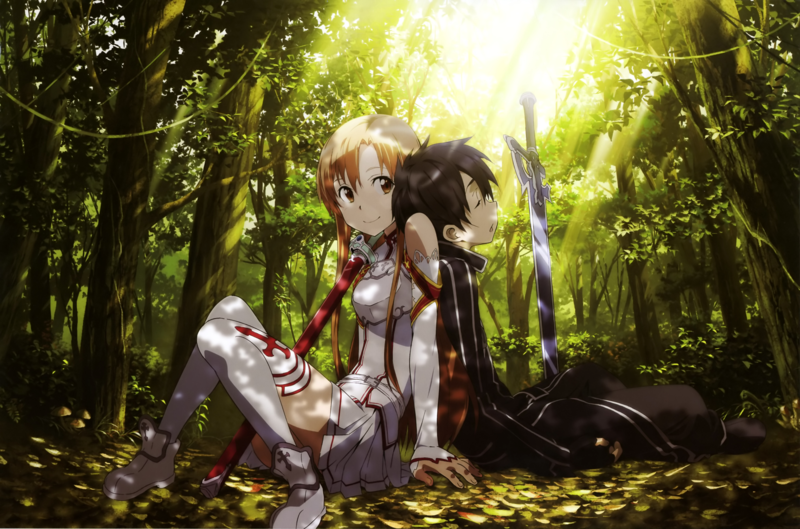Yuuki Asuna, Kirigaya Kazuto, Sword Art Online, Kirito (Sword Art Online)