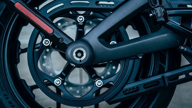 wheel, motorcycle, bike, black, side view, 4k