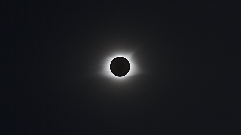 solar eclipse, monochrome, nature, minimalism