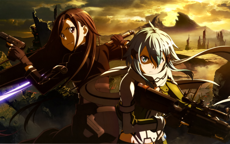 Sword Art Online, Shinon(Sword Art Online), Kirigaya Kazuto, Gun Gale Online