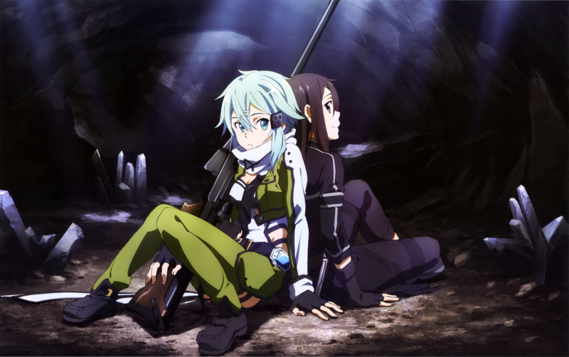 Sword Art Online, Shinon(Sword Art Online), Kirigaya Kazuto, Gun Gale Online
