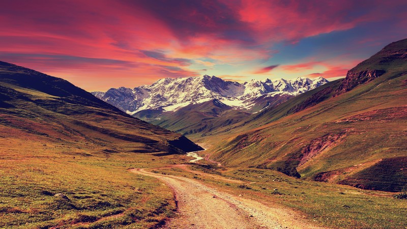 landscape, nature, mountains, sunset, panoramas, sunlight