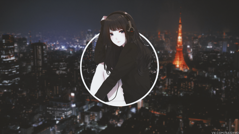 anime, anime girls, picture-in-picture