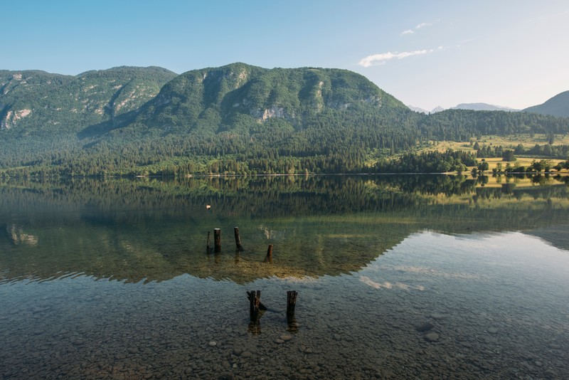 mountains, landscape, nature, water, reflection