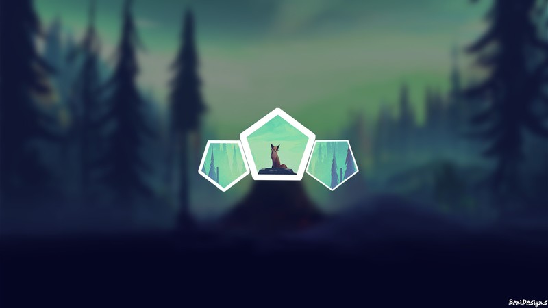fox, animals, pentagons, blurred