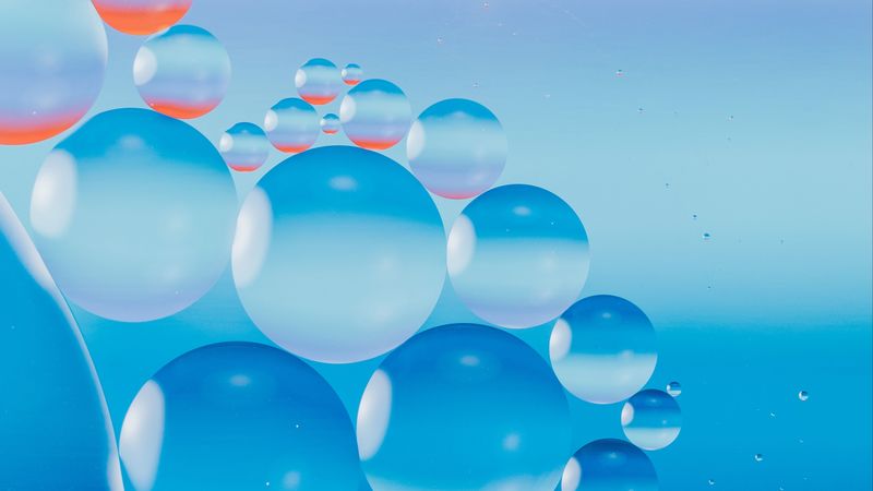bubbles, macro, liquid, texture, closeup, 4k