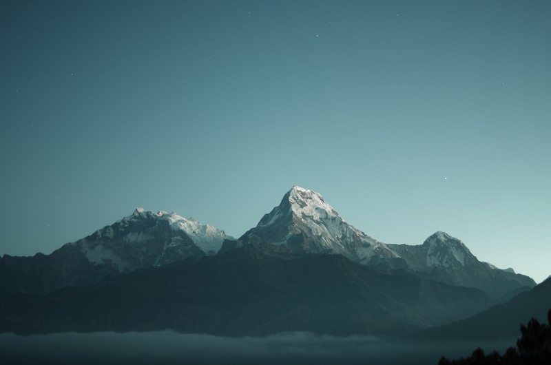 mountains, snow, landscape, nature