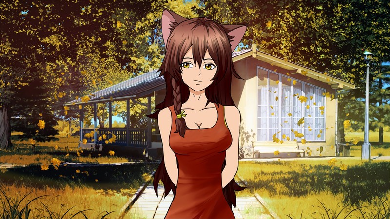 Everlasting Summer, long hair, animal ears