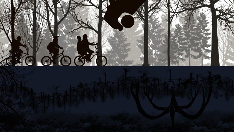 Stranger Things, Netflix, TV, bicycle, 4K