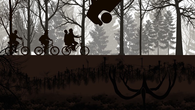 Stranger Things, Netflix, TV, bicycle, 4K