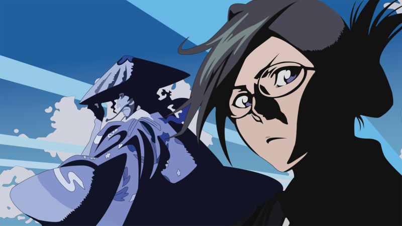 Bleach, anime, anime girls, purple eyes, dark hair
