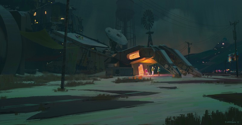 digital art, fan art, futuristic