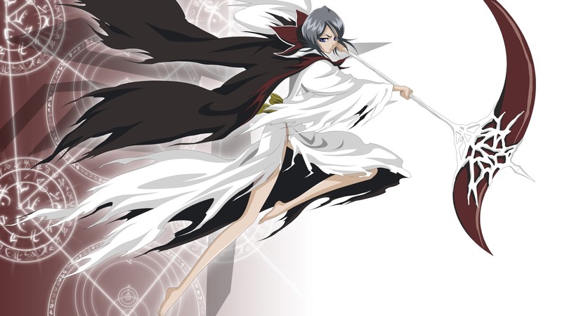 Bleach, anime, anime girls, warrior, barefoot, Kuchiki Rukia