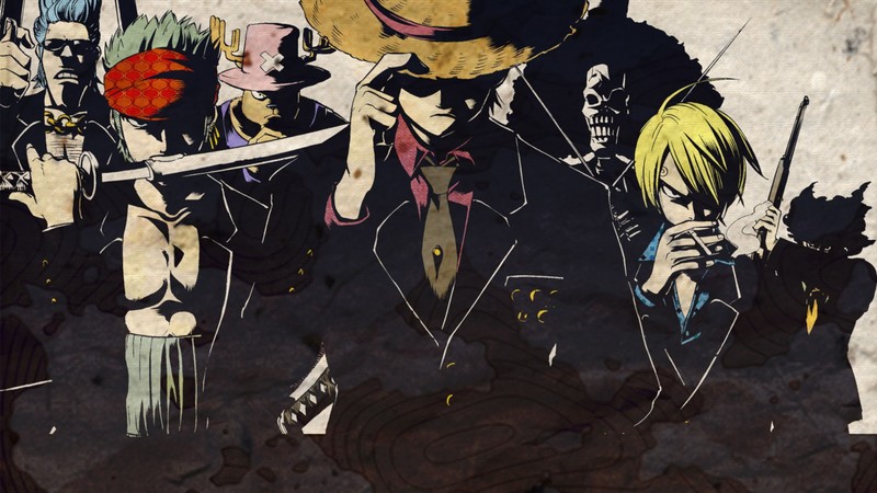 anime, One Piece, Monkey D. Luffy, Roronoa Zoro, Sanji