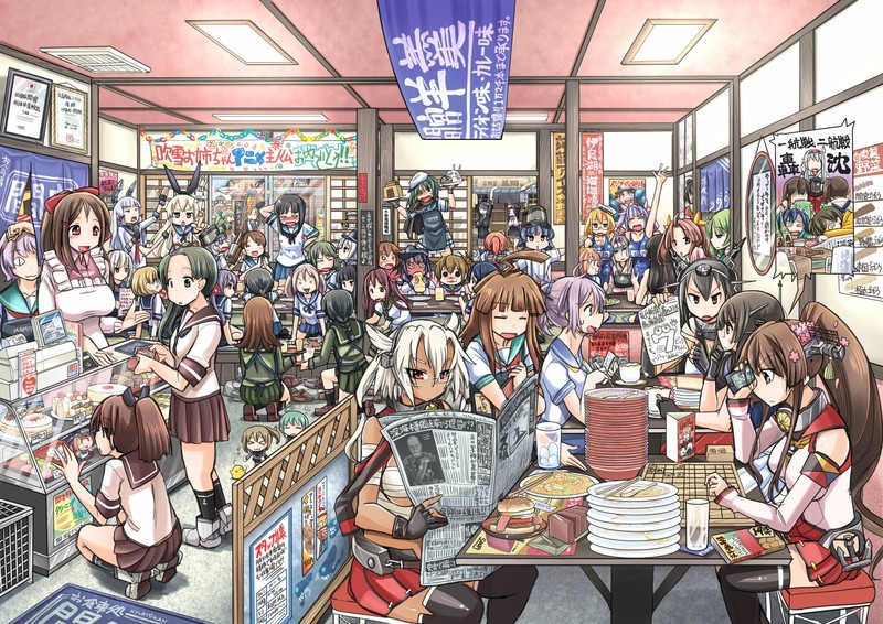 Shimakaze (Kancolle), Kantai Collection, anime, anime girls