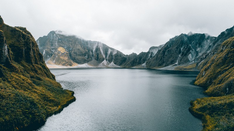 nature, landscape, clouds, river, grass, mountains, Philippines