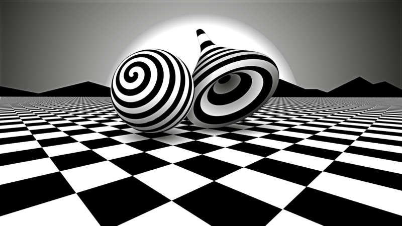 optical illusion, optical art, black, white