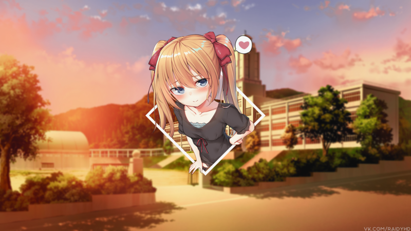 anime, anime girls, picture-in-picture