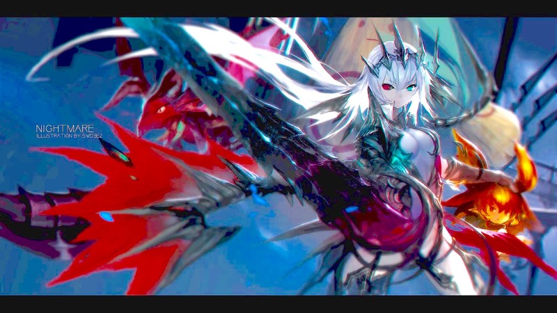 anime girls, Arnice, Nights of Azure