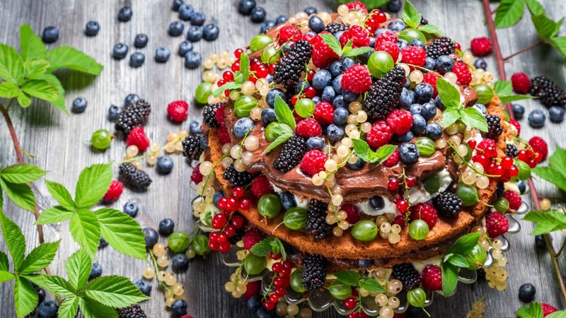 colorful, fruit, berries, food