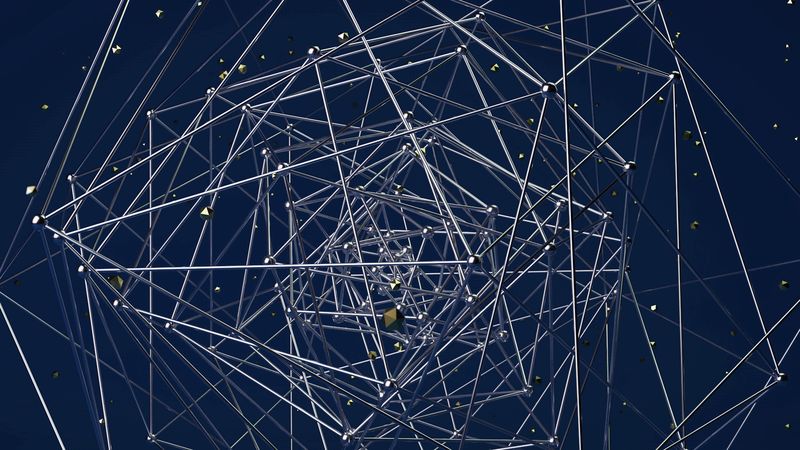 structure, tangled, 3d, compound, intersection, 4k