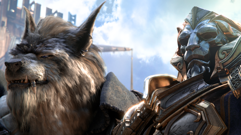World of Warcraft, Genn Greymane, Anduin Wrynn, Warcraft, armour, Alliance, Worgen, World of Warcraft: Battle for Azeroth, video games, CG, CGI, digital art, wolf, pointed ears