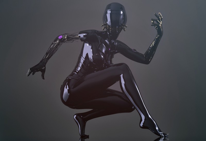 digital art, robot, machine