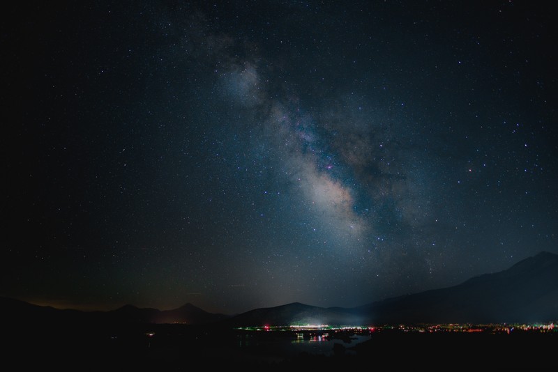 nature, stars, trees