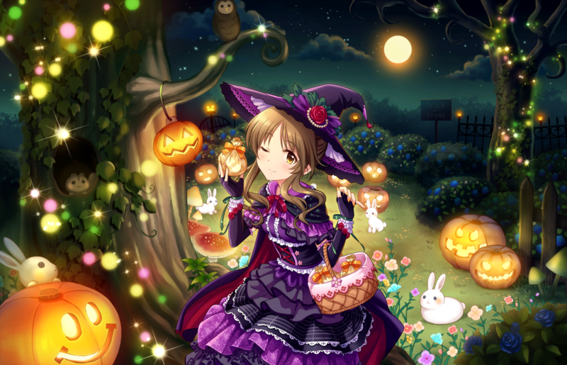 Halloween, witch hat, hat, pumpkin, candles, THE, THE, lolita fashion, trees