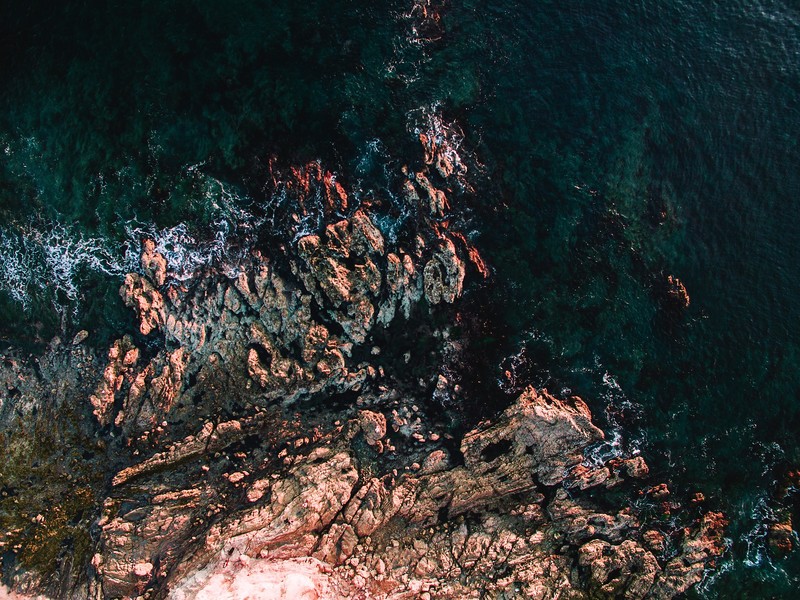 nature, water, aerial view, coast, sea