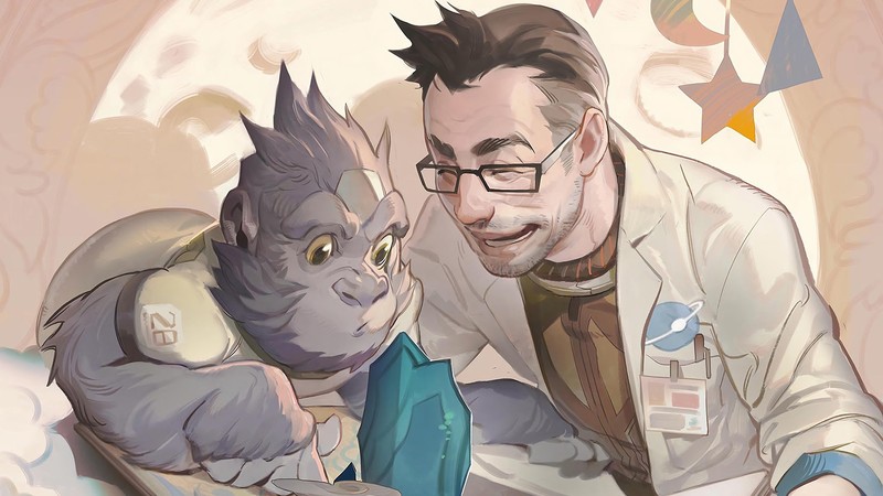 video games, Overwatch, artwork, digital art, gorillas, Winston (Overwatch), scientists