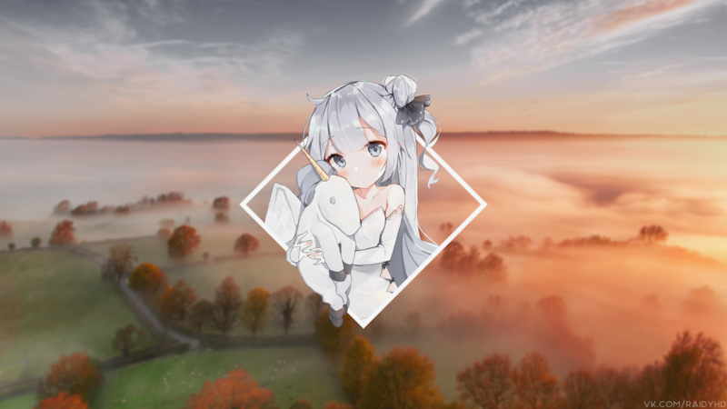 anime, anime girls, picture-in-picture