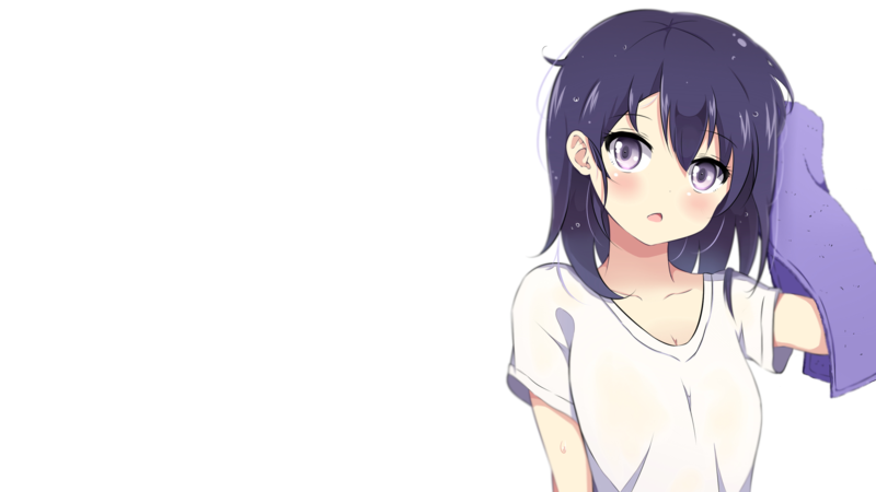 Gabriel Dropout, anime girls, Vignette Tsukinose April, white background, simple background, anime, white skin