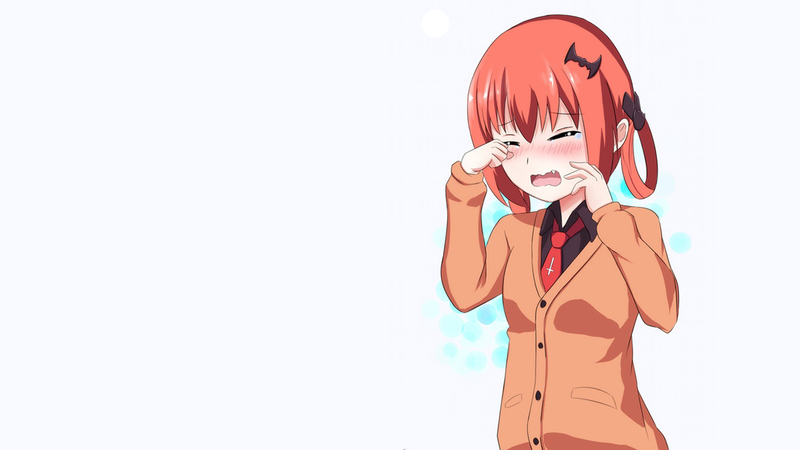 Gabriel Dropout, Satanichia McDowell Kurumizawa, redhead, anime girls, simple background, anime, fan art