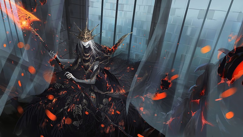 video games, Dark Souls III, Dark Souls, embers, digital art