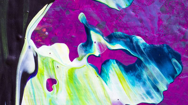 paint, spots, colorful, acrylic, texture, abstraction, 4k