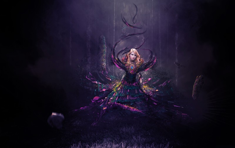 dark, women, fantasy girl, fantasy art