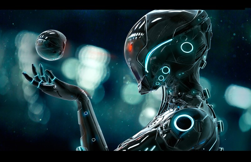 cyberpunk, digital art, futuristic, cyan, teal