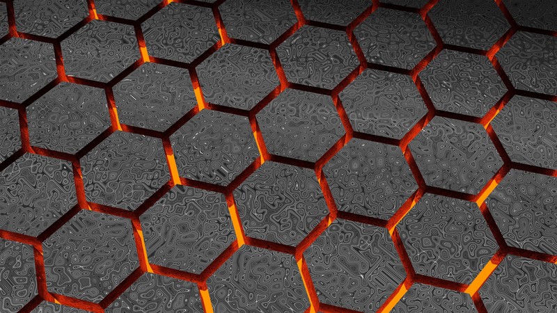 abstract, hexagon, digital art, texture