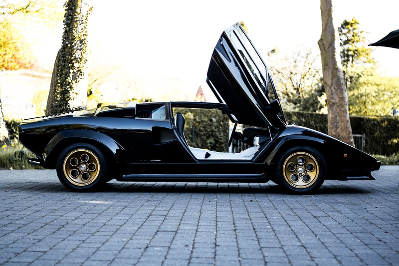 Lamborghini, Lamborghini Countach, black cars
